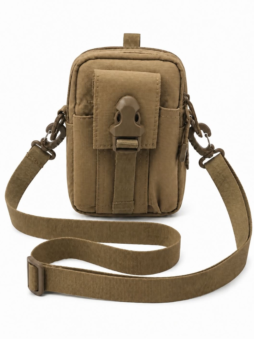 Tactical Crossbody Phone Pouch Bag - Khaki